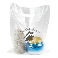 2.5 mil high-density clear plastic die-cut handle bag.... from ASI 75731 PWS...