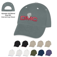 Elite Cap. 100% Brushed Cotton,6 Panel,Medium Profile,Trim Color Under Visor...