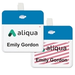 2-Part Expiring Badge FRONT PART, Thermal-Printable, 3" x 3"