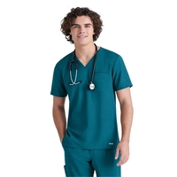 Grey's Anatomy Evolve Stretch - Men's One-Pocket V-Neck J...