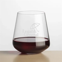 The deep bowl and tapered sides of the Cannes Crystalline Stemless... from...