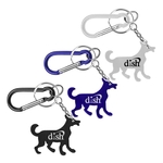 Dog Shape Bottle Opener Key Chain with Carabiner