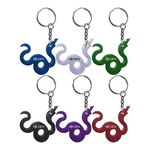 Snake shape bottle opener key chain