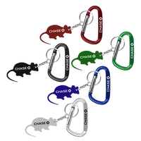 Mouse Shape Bottle Opener Key Chain with Carabiner