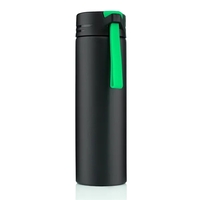 22 ounce single wall aluminum sports bottle with silicone carrying strap......