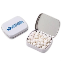 Small Hinged Tin With White Mints