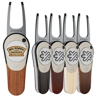 Pitchfix Woodie golf divot tool with a removable magnetic ball marker... from...
