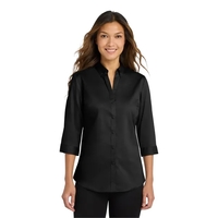 Port Authority Ladies 3/4-Sleeve SuperPro Twill Shirt.... from ASI 84863 SanMar