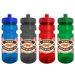 Cycle 24oz Recycled Transparent Bike Bottle w/Push-Pull Lid