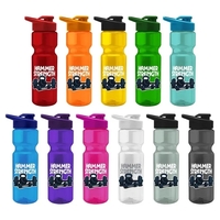 Tandem 28oz Recycled Transparent Bike Bottle w/Lid