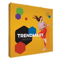 8' straight splash floor display kit with four sided panel and... from ASI...