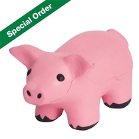 Pig shaped stress reliever with pull cord to vibrate/dance.... from ASI 34415...