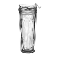 18 oz. double wall acrylic plastic tumbler with geometric liner, slip... from...
