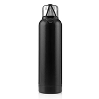 22 oz. single wall stainless steel water bottle with silicone grip... from...