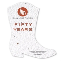 Seed Paper Shape Postcards, Boot... from ASI 40646 Bloomin Promotions /...
