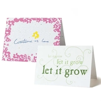 Seed Paper Folding Card