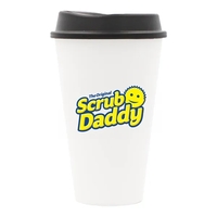 17 ounce plastic Java Flex travel mug with lid.... from ASI 91880 Tranter...