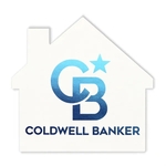 40 pt. Pulpboard Coaster, 3.5" House, Foil Stamped