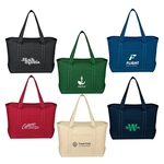 Large 24 oz. Starboard Cotton Canvas Tote Bag