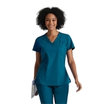 Barco One - Women's Four-Pocket V-Neck Racer Scrub Top