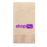 Foil Stamped 2-Ply Kraft Dinner Napkin - 1/8 Fold