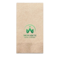 Foil Stamped 1-Ply Kraft Dinner Napkin - 1/8 Fold