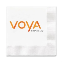 6.5" x 6.5" digitally printed one-ply luncheon napkin made in the... from ASI...