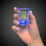 Light Up Blue Shot Glass