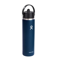 Hydro Flask Bottle Wide Mouth w/ Straw Cap 24 oz