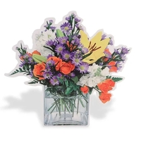 Custom cut from Corrugated Plastic. Durable corrugated plastic easel back.......