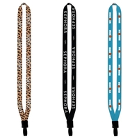 1/2" Dyed-Sublimation Lanyard with Non-Swivel Plastic Hook