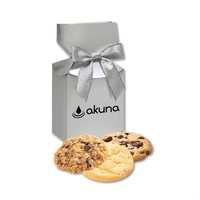Silver gift box with homestyle cookies... from ASI 68680 Maple Ridge Farms Inc