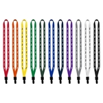 1/2" Polyester Lanyard with Non-Swivel Plastic Hook