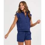 Sleeveless Terry Half Zip