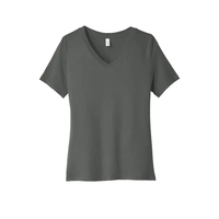 BELLA+CANVAS Women's Relaxed Jersey Short Sleeve V-Neck Tee.