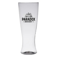 12 ounce clear plastic pilsner style beer glass.... from ASI 91880 Tranter...