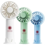 3-Speed USB Rechargeable Battery Fan with Base