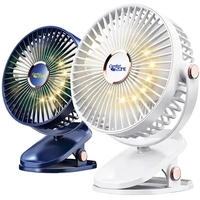 Battery-operated, clip-on fan with LED lights.... from ASI 39552 BEL Promo