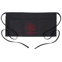 22 1/2" x 11 1/2" server apron with three pockets, 1"... from ASI 31260...