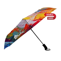 This full bleed dye sublimated umbrella is the perfect everyday companion,......