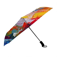 This full bleed dye sublimated umbrella is the perfect everyday companion,......