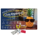 Stitched Edge Fabric Counter Mat-14"x24"x1/8"