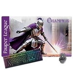 Stitched Edge Fabric Gaming Mat-14"x24"x1/8"