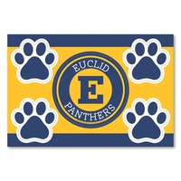 2 in1 Circle Car Magnet with 4 Paw Prints