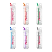 Water Bottle with Flip Up Spout & Hydration Mark - 32 Oz.