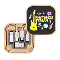 Light Up Square Wireless Charger and Cable Kit