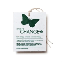 Custom product seed hang tag.... from ASI 40646 Bloomin Promotions / Bloomin'...