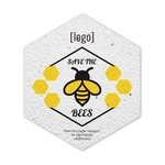 Seed Paper Coaster 3.35x3.9" hexagon