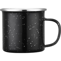 This enamel mug with a stainless steel rim is durable and... from ASI 55675...
