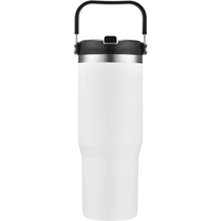 This 30 oz stainless steel bottle features a built-in straw and... from ASI...